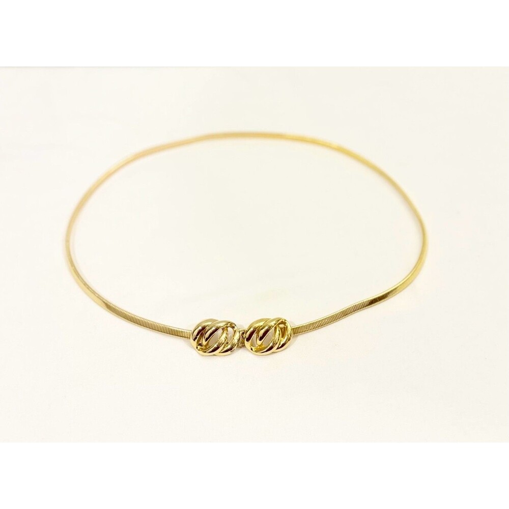 Jeannie Vintage Gold Tone Snake Chain Belt